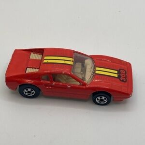 Vtg 70s Hot Wheels Orange Ferrari 308 Loose Diecast Car 1977 1:64 Black Walls